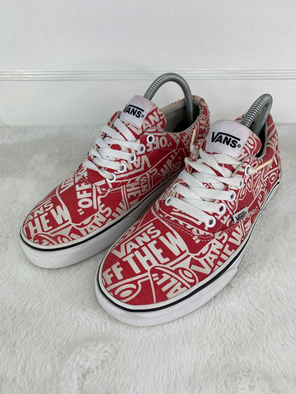 VANS Doheny OTW Low-Top Lace-Up Sneakers Men’s Size 7 Red White Classic Style